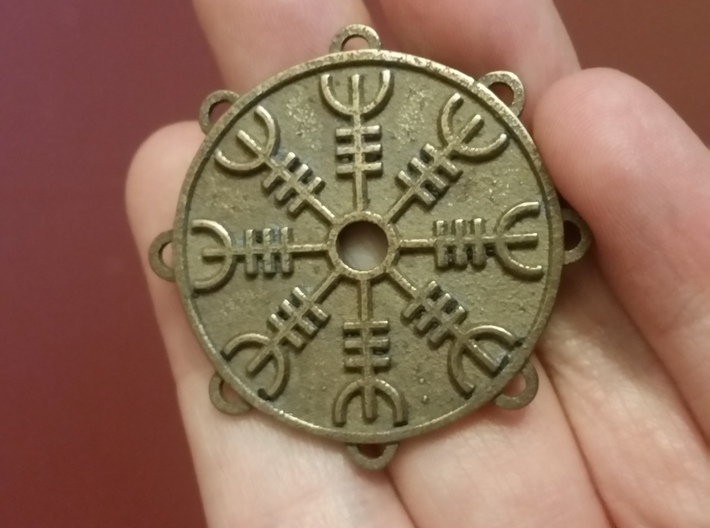 Dual-Sided Norse Medallion 3d printed 