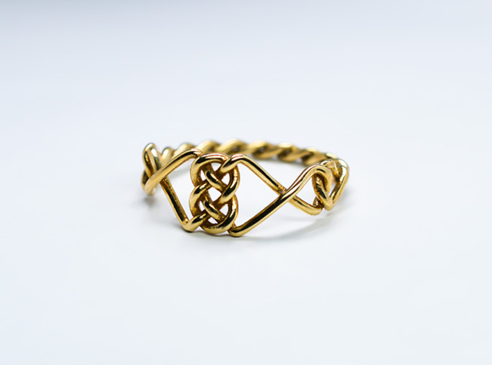 Celtic Ring - Size 8 1/4 3d printed