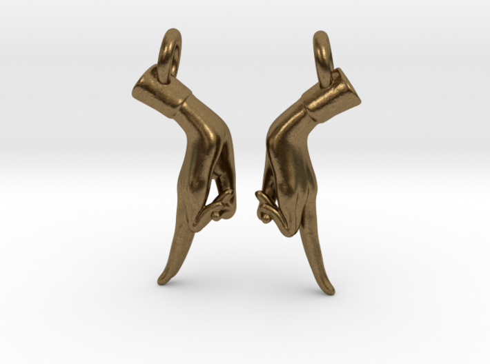 Kapithaka Mudra Earrings 3d printed