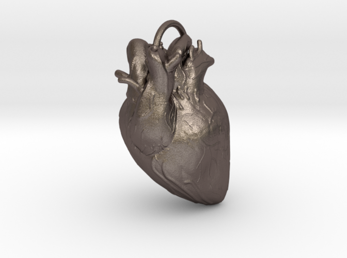 Heart pendant 3d printed