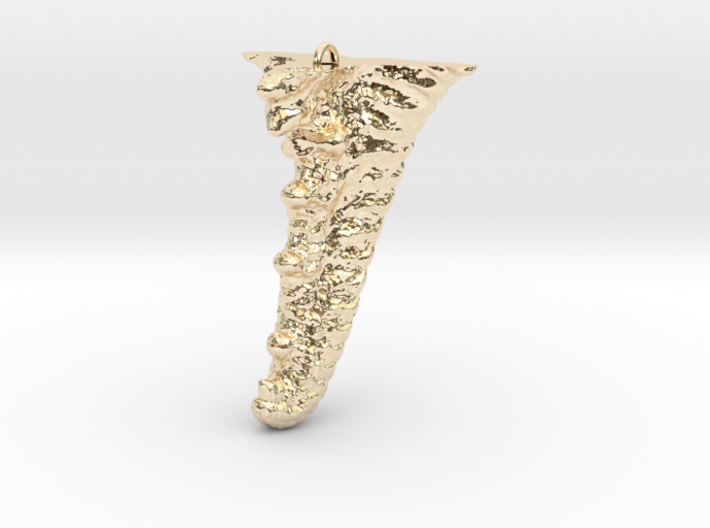 Knobby Starfish Leg Pendant 3d printed