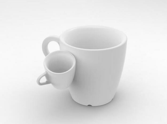 one cup a day | Day 21: Siamese Cup 3d printed view