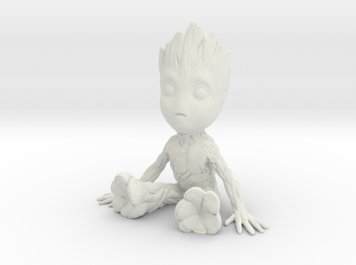 1/12 Baby Groot Cell Phone Base/Stand 3d printed