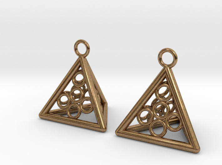 Pyramid triangle earrings serie 3 type 5 3d printed