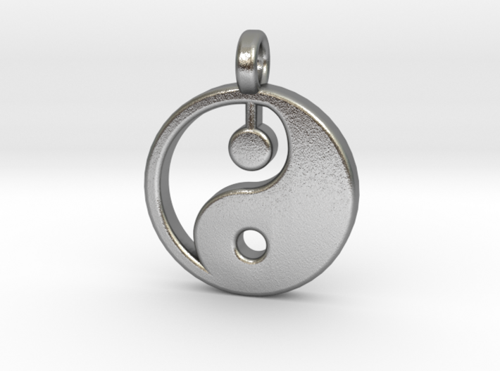 Yin yang pendant 3d printed