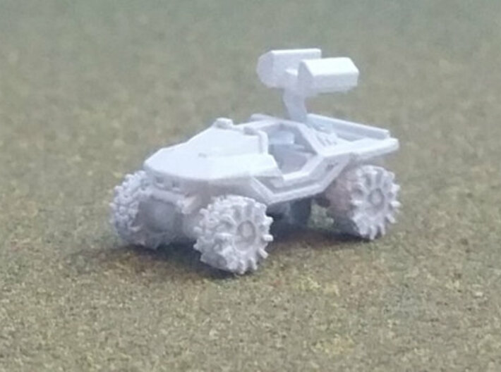 All-Terrain Vehicle with weapons 3d printed 