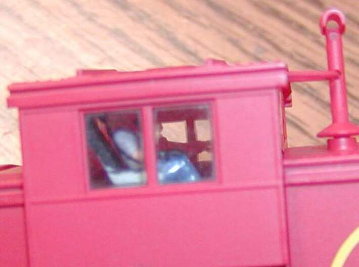 Atlas Wide Vision Caboose Cupola Interior Shrt 3d printed painted WSF
