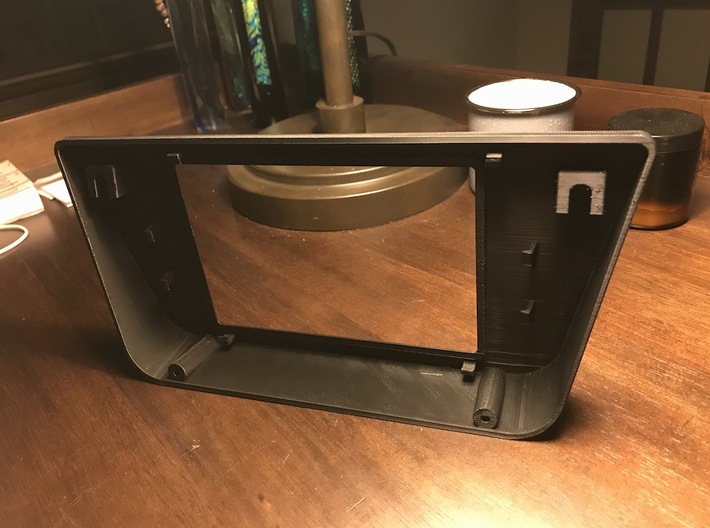 67-72 Chevy C10 Nexus Tablet Dash Mount 3d printed Two tabs on the back use a door panel push pin to secure the mount and 2 10-32 screws on the bottom (Not supplied)