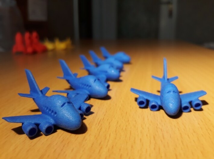 Six funny Boeing 747 plane keychains 3d printed