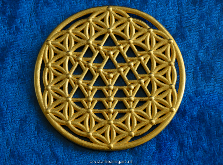 64 Tetrahedron Grid - Flower of life 3d printed