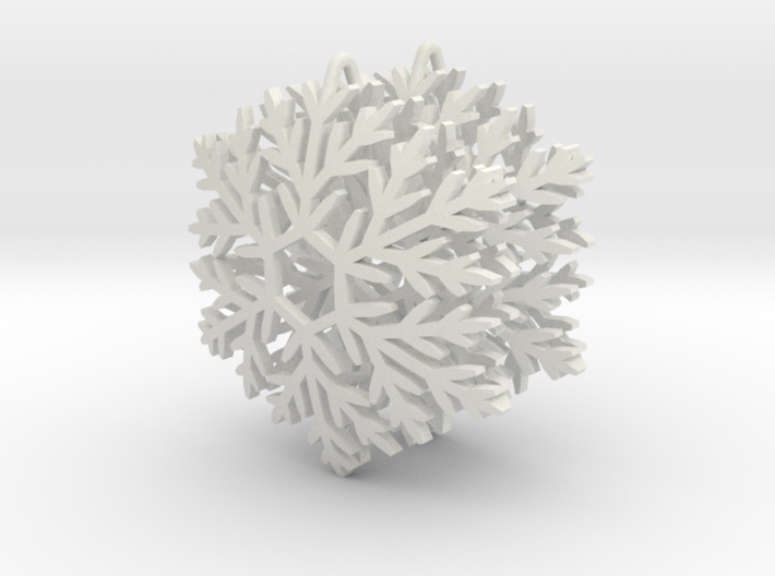 Snowflake Earrings 3d printed