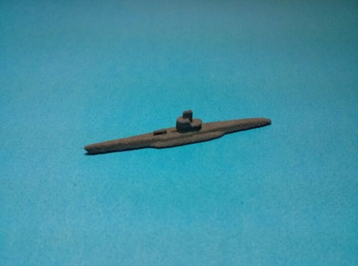 U-boat fleet 3d printed Type 7 painted in dark grey base coat. Models sold unpainted