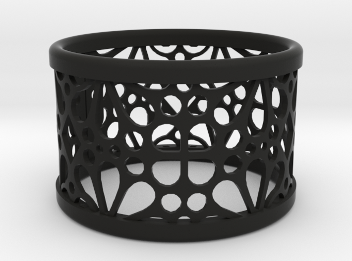 A large napkin ring with Mosaic-3a 3d printed 