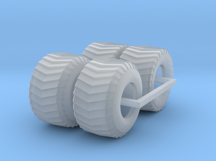1/87 puller front and rear tires 3d printed
