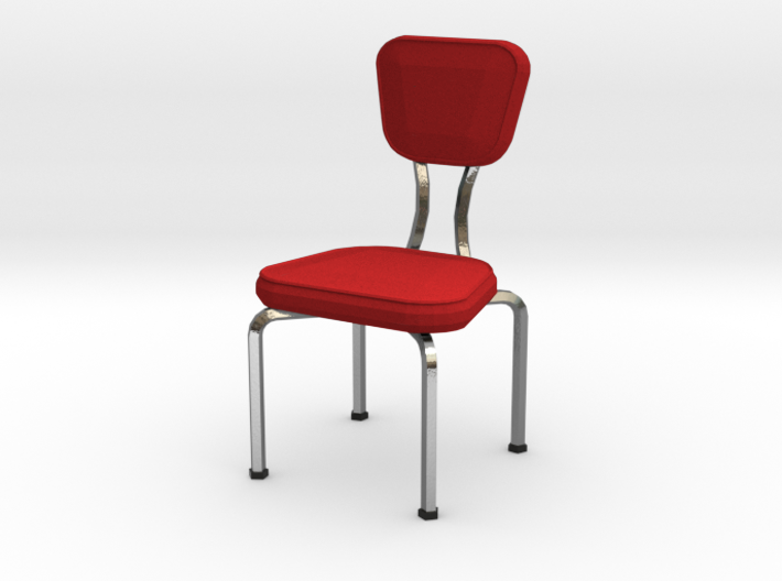 Miniature Dollhouse Dining Chair 'Retro Living' 3d printed 