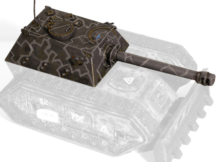 28mm Ferdinand-style tank destroyer cabin 3d printed