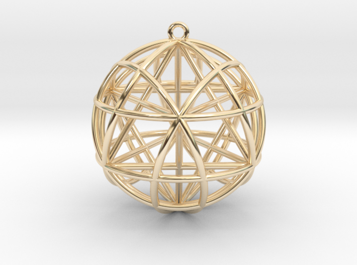 Star Tetrasphere w/nested Star Tetrahedron 1.7&quot; 3d printed
