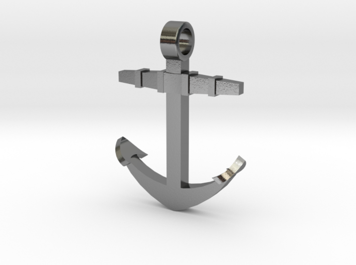 Boat anchor [pendant] 3d printed