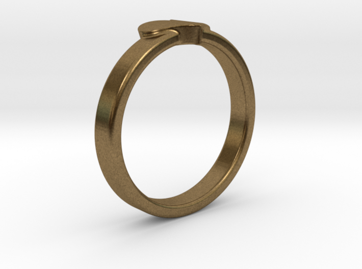 Heart ring 3d printed