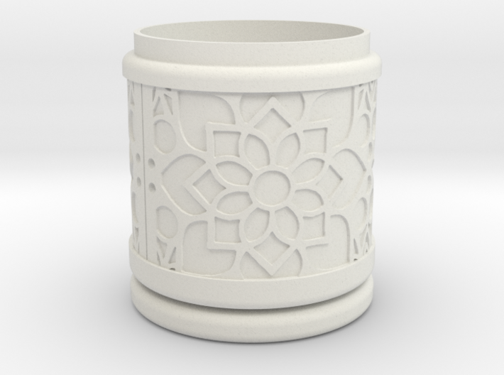 Gift Box round No. 1 with Mosaik-2 (solid, high) 3d printed 