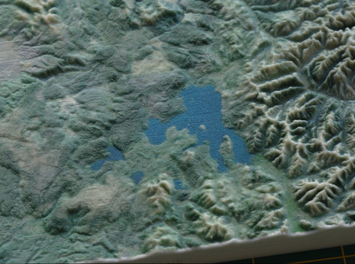 Yellowstone National Park, WY/MT/ID, 1:1000000 3d printed 