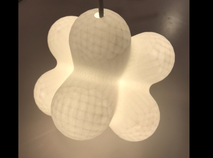 LampBulb8 3d printed White strong flexible