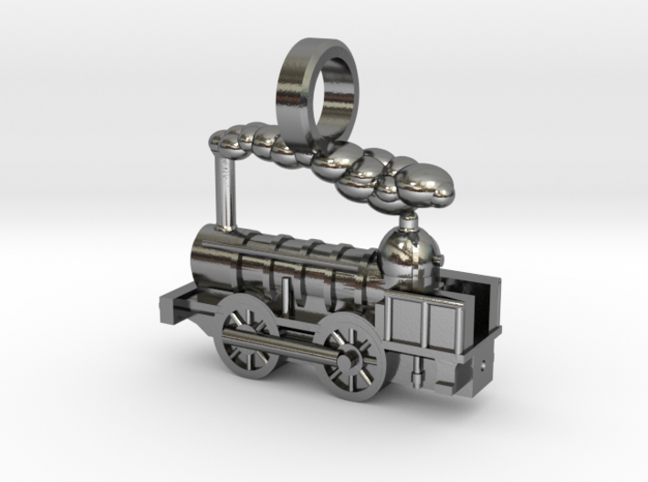 Locomotive Coppernob Jewellery Pendant 3d printed