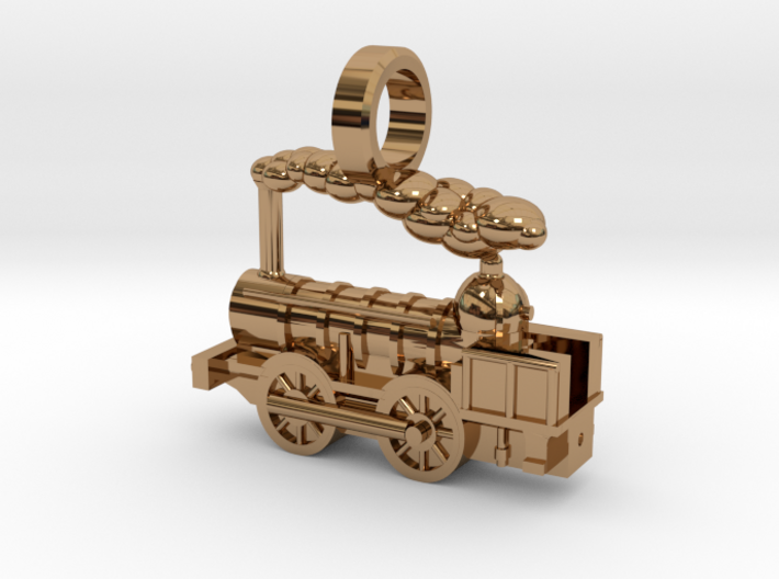 Locomotive Coppernob Jewellery Pendant 3d printed