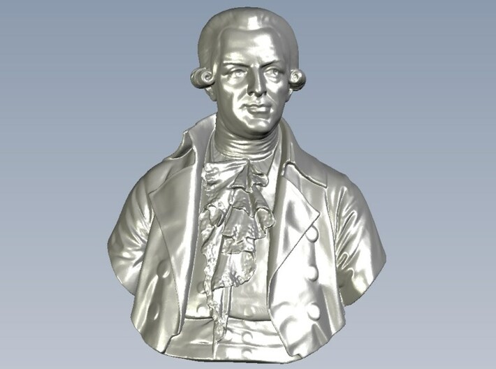 1/9 scale Filippo Antonio Pasquale di Paoli bust 3d printed 