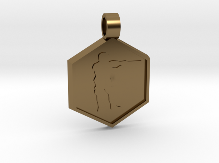 Soldier [pendant] 3d printed