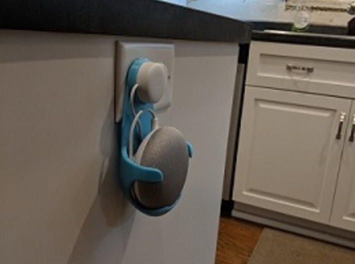 Google Home Mini Hanger (Case, Cover, Mount, Dock) 3d printed 