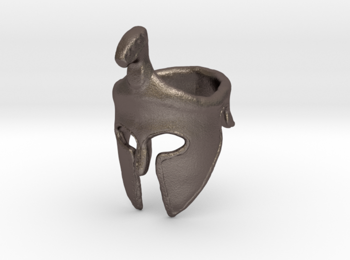 Spartan Helmet Ring 3d printed