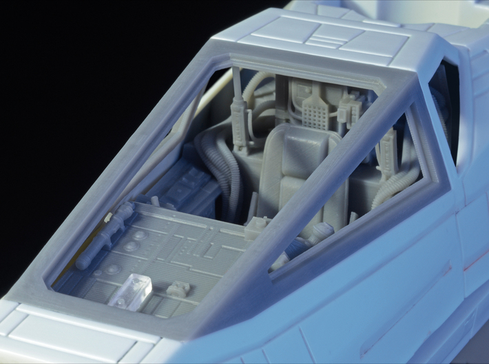 Cockpit Canopy Frame for Revell 1/29 X-Wing 3d printed