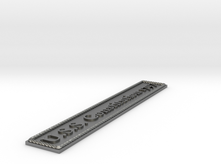 Nameplate USS Constitution 1797 3d printed