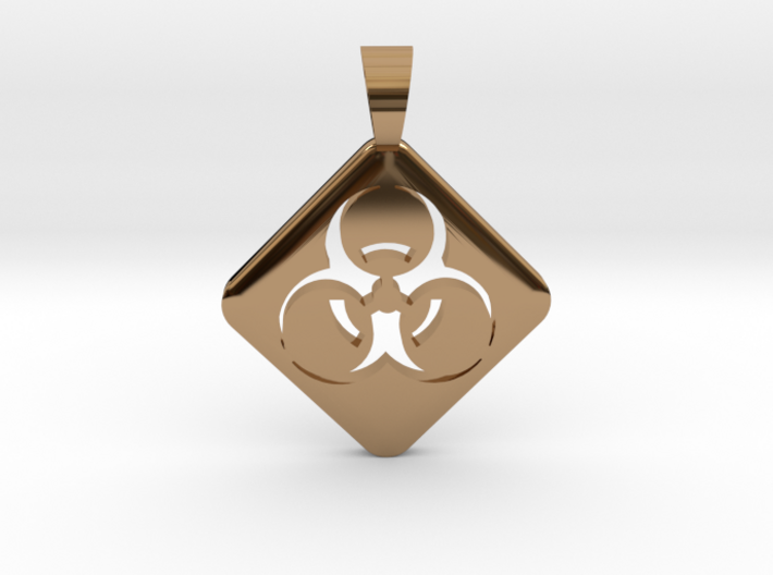 BIOHAZARD ! [pendant] 3d printed