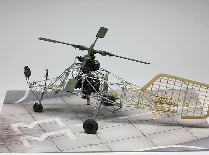 1/16 scale Flettner Fl-282 V21 Kolibri cutaway kit 3d printed 