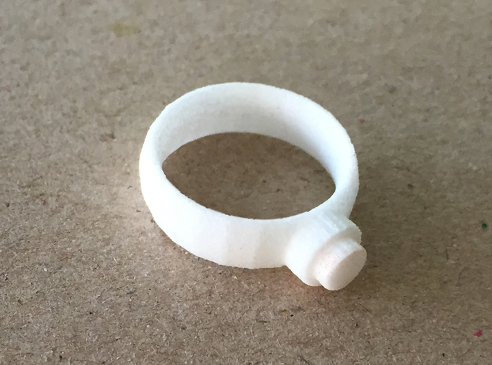 Snap-On Ring Base 3d printed Snap on ring base