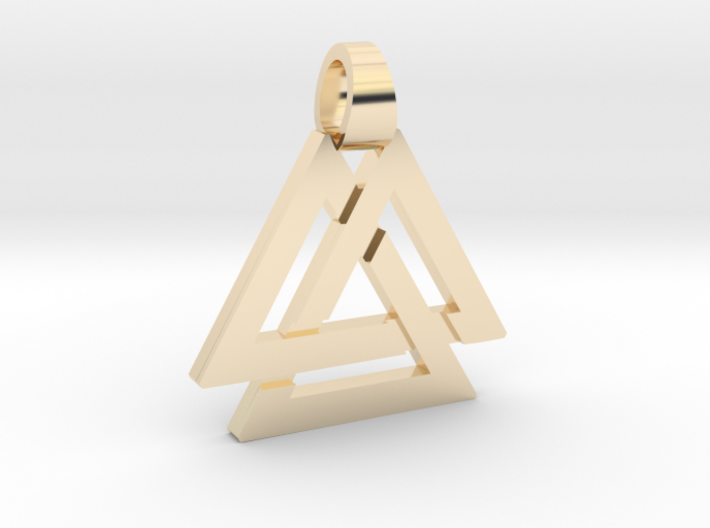 Triple triangle [pendant] 3d printed