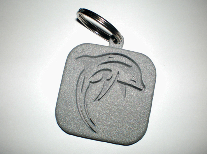 Dolphin Keychain 3d printed