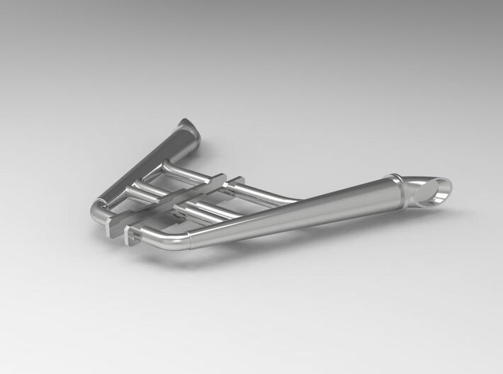 1:8 Small Block Chevy Custom Headers 3d printed 3D Rendered Image