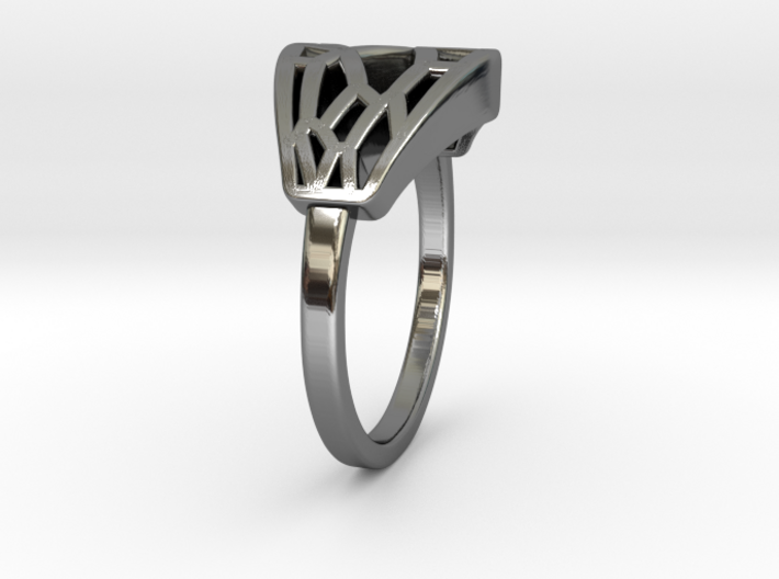 Voronoi Rectangular Inkscape Ring 3d printed Voronoi Rectangular Inkscape Ring