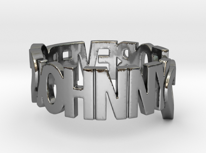 JOHNNY FOREVER 12mm 1.6 Ring Design Ring Size 8 3d printed