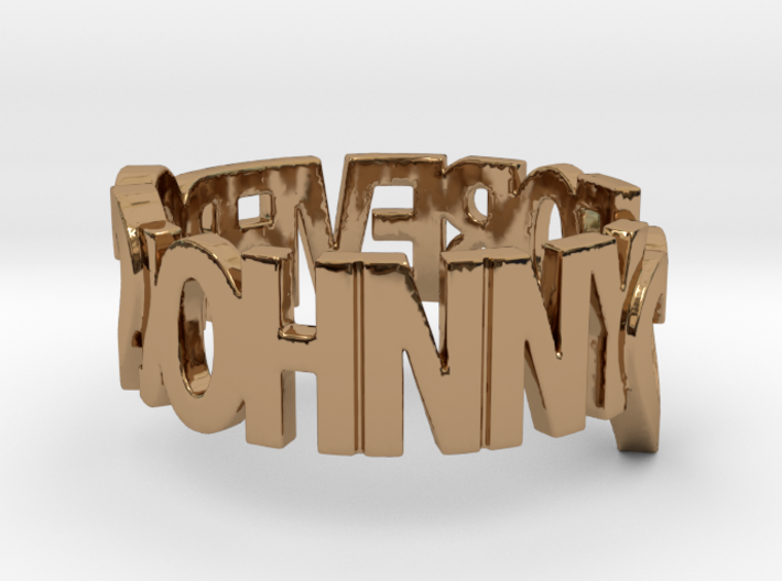 JOHNNY FOREVER 12mm 1.6 Ring Design Ring Size 8 3d printed