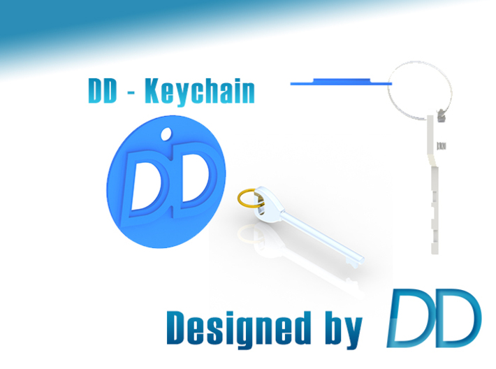 DD - Logo Keychain 3d printed