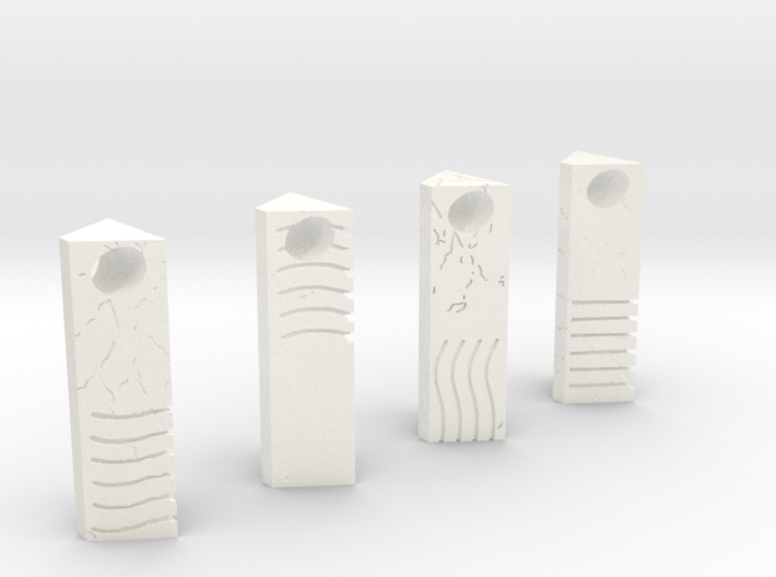Element Stone Pendants (4 Pack) 3d printed