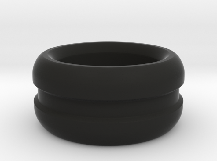 Curved Chunky Ring 3d printed