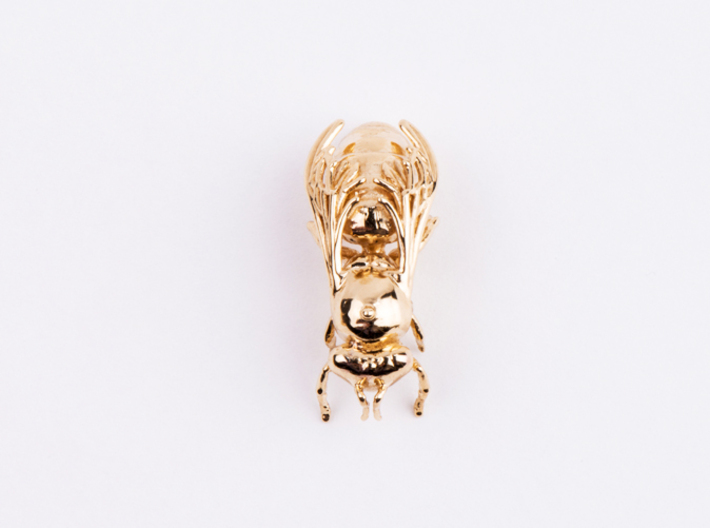 Beekeeper Chess Collection: Pawn 3d printed Polished Brass