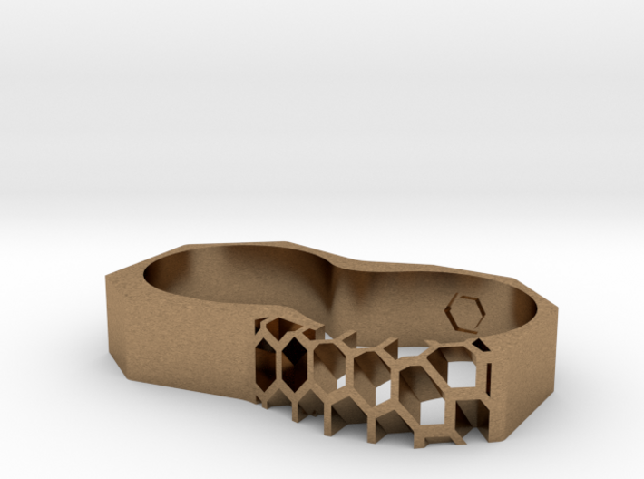 Partially Exposed - 2 Finger Ring 3d printed 