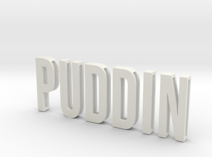 Sliding Letters - PUDDIN Bundle 3d printed 