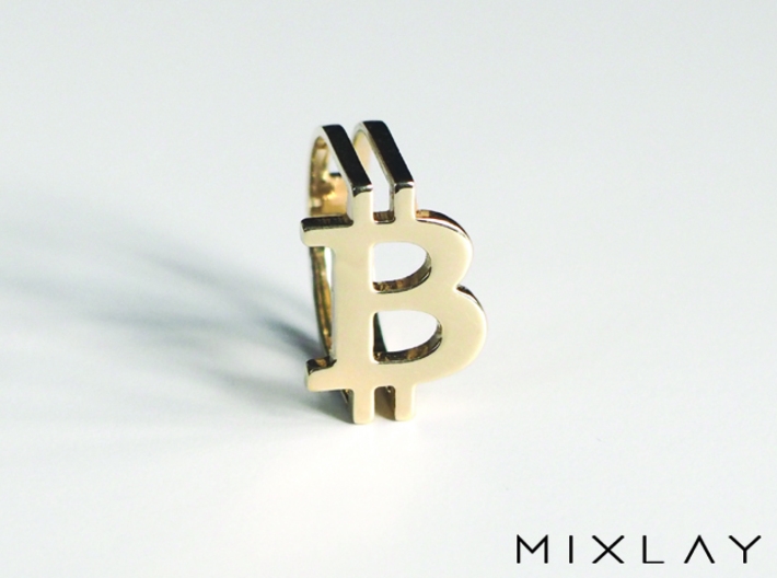 Bitcoin Ring 18 3d printed 